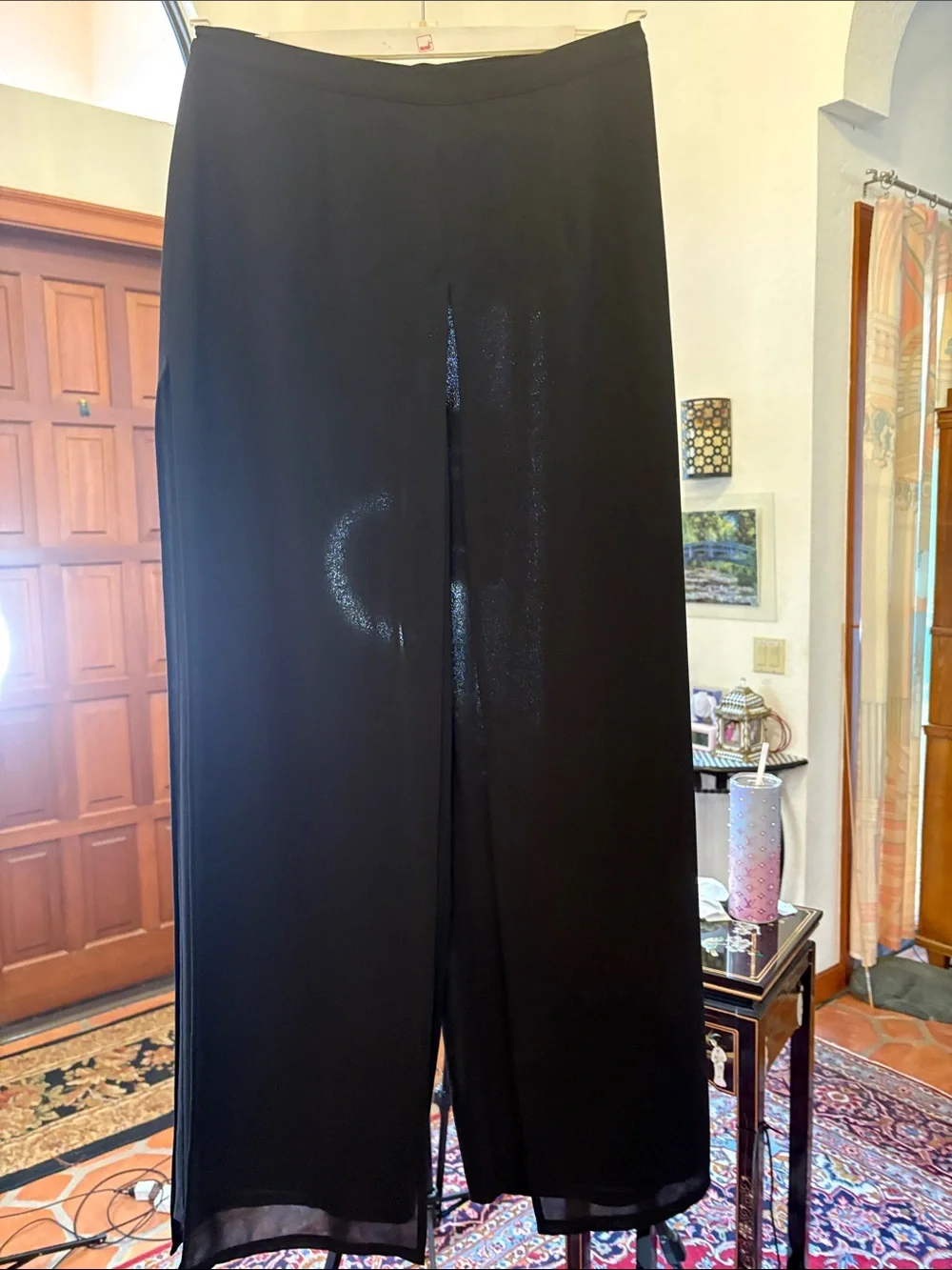 sheer wide legged trouser - Picture 1 of 1